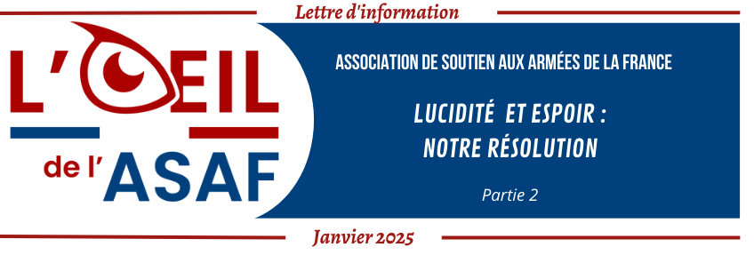 JANVIER 2025LUCIDITÉ ET ESPOIR : NOTRE RÉSOLUTION partie 2